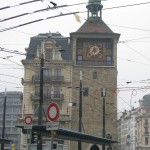 Clock Tower in center of Geneva