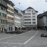 View of a Plaza in Old Town Lucerne