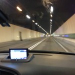 View of Mont Blanc Tunnel from Car