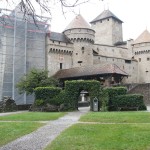 View of Chateau Chillon from the garden