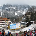 View of Wengen from Train