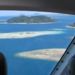 Approach Castaway Island from Helicopter