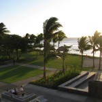 View from the Fiji Intercontinental Lobby/Reception area at Sunset