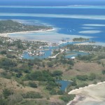 View of another Resort Island from the Helicopter to Castaway Island