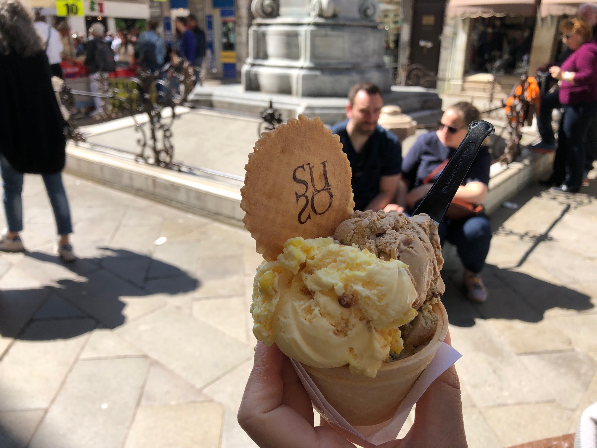 Specialty of Sosu - a gelato store near Rialto Bridge